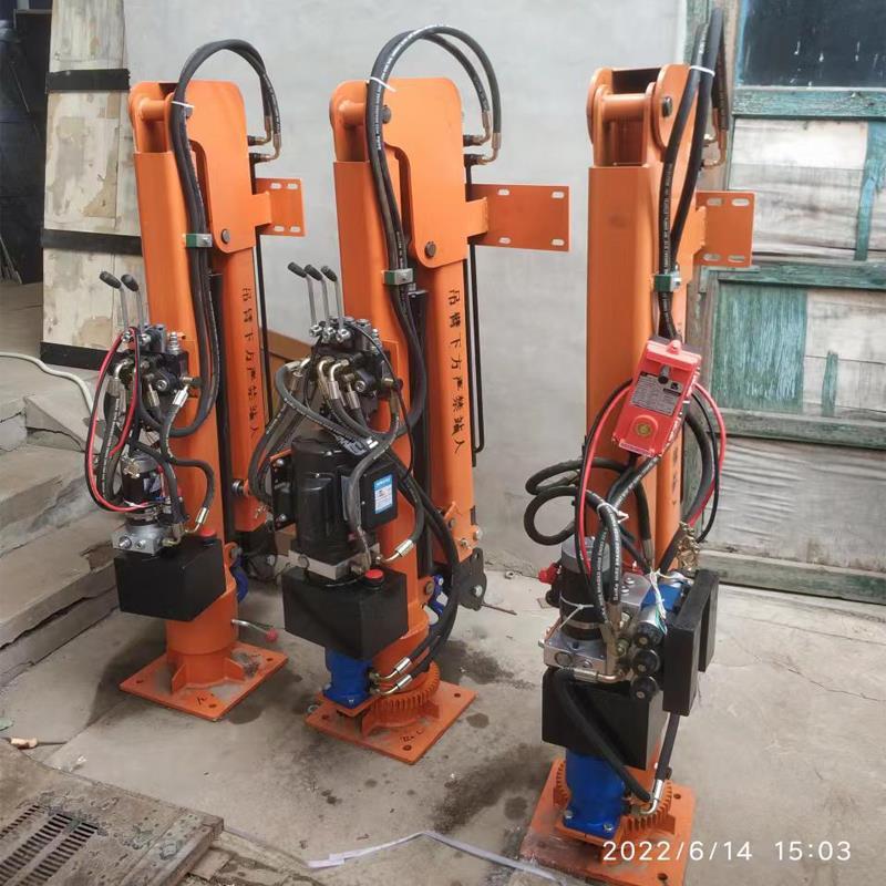 江海区重汽蓝牌随车吊 3.2吨 国六动力强 液压驱动 农用自卸起重机